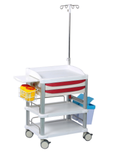Emergency hospital trolley/ Drawers/ Digital locks