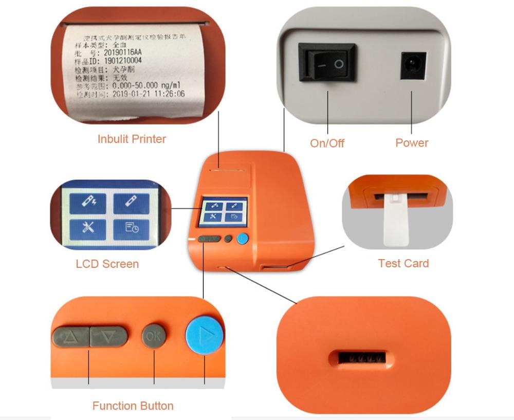 Portable Vet Progesterone Analyzer Machine MDLYT02