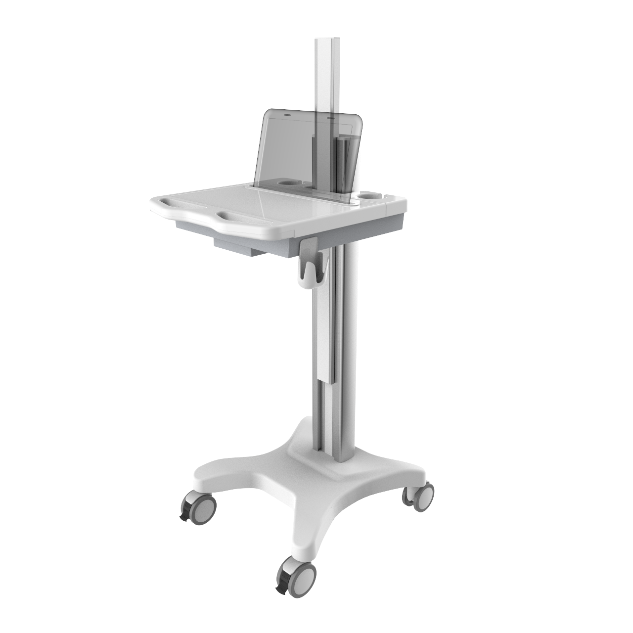 Fixed height laptop/Computer trolley/PC