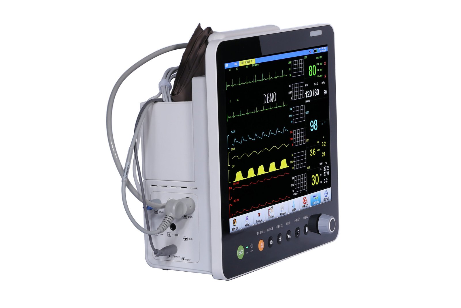 Multi-Parameter Patient Monitor 12.1 Inch Color TFT Portable Medical Equipment MDLMP12