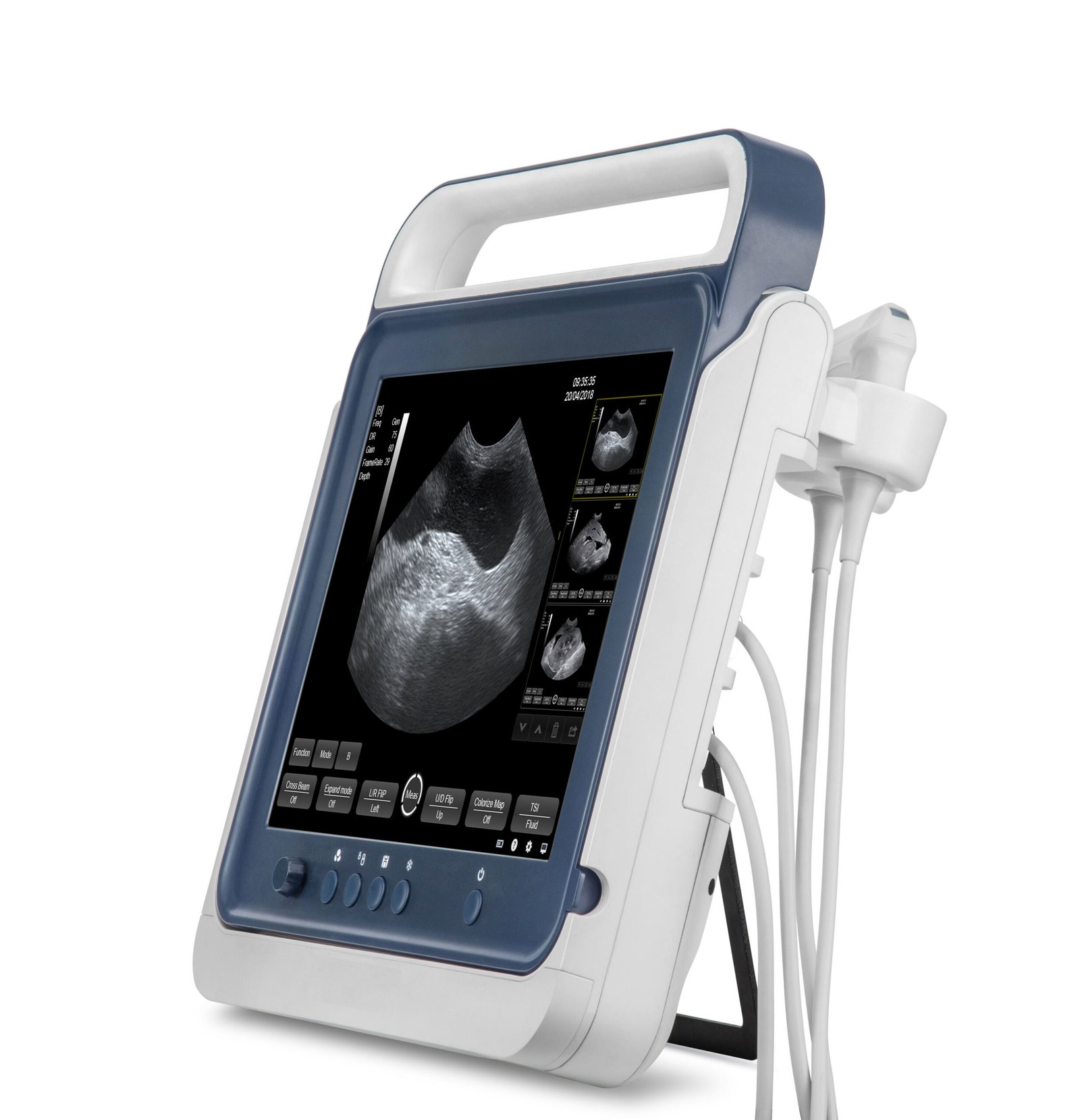 Portable Touch Screen Veterinary Ultrasound Scanner Machine MDLVU40