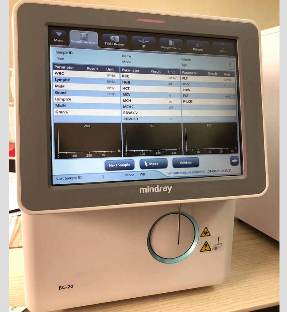 Hematology Analyzer Mindray BC-20