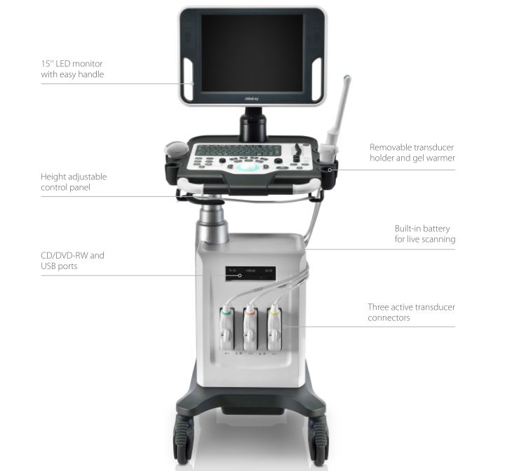 Cardiac 4D Color Doppler Ultrasound Mindray DC-30