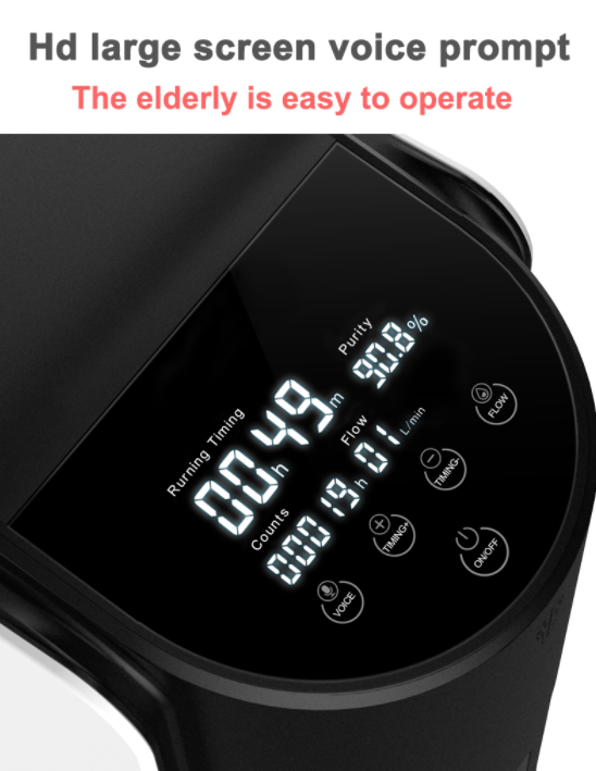 Household 5 Liter Movable Oxygen Concentrator with Smart Voice MDLZY35