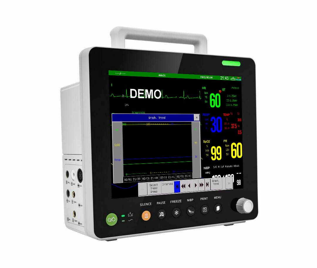 Multi-Parameter Patient Monitor 12.1 Inch Color TFT Portable Medical Equipment MDLMP12