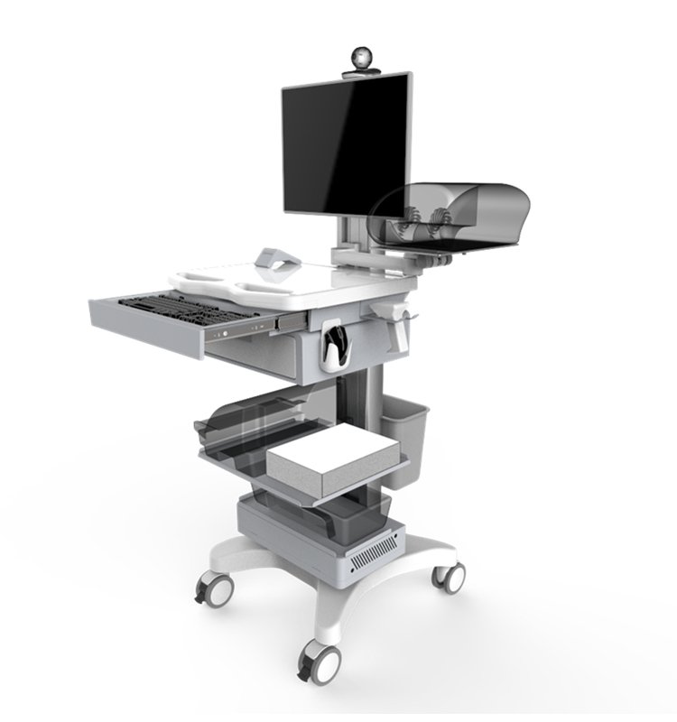 Medical Mobile Cashier Carts, Nursing Cashier Trolley for Hospital