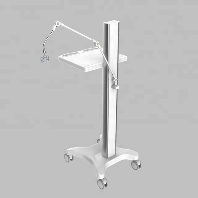 Computer Adjustable height mobile workstation cart trolley